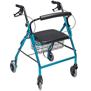 Amazon.com: Lumex Walkabout Wide Rollator with Seat - Wide